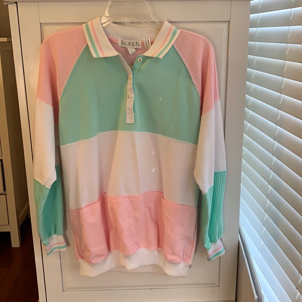 80s Pastel Pullover with Tags! Vintage for 80’s costume or Stranger Things